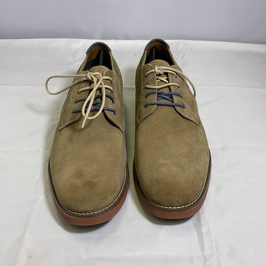 Crown and Ivy Tobacco Tan Suede and Leather Men's Shoes Size 13M Casual Dress Derby Loafers