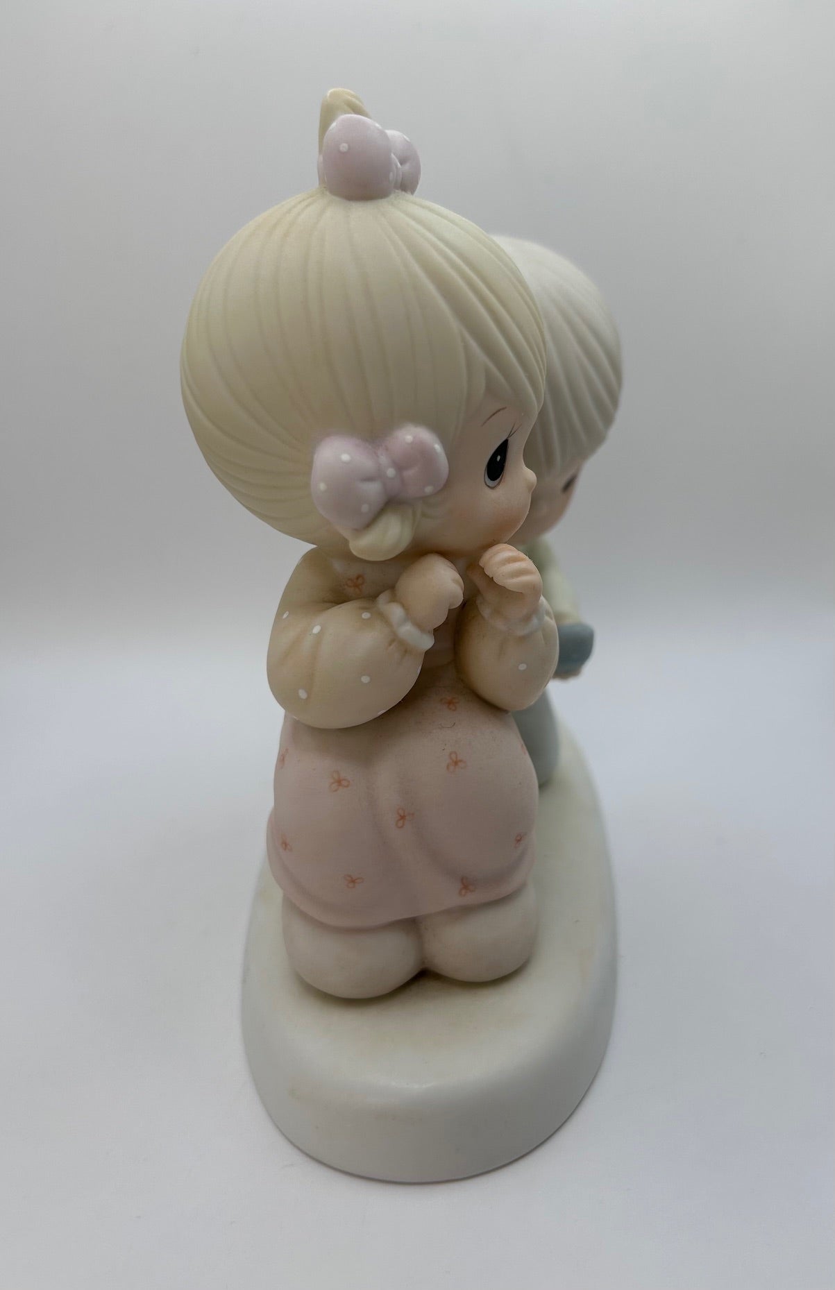 Precious Moments Vintage 1987 With This Ring, I... Hand-Painted Porcelain Figurine Collectible Original Box