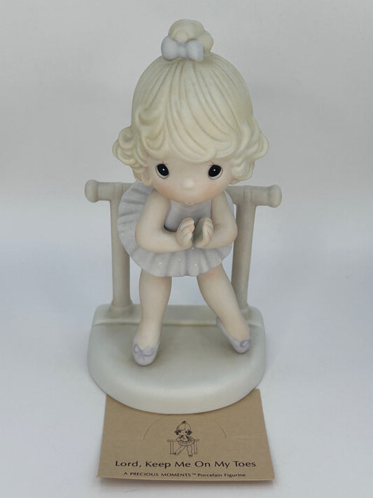 Precious Moments Vintage 1985 Lord Keep Me On My Toes Figurine New Original Box