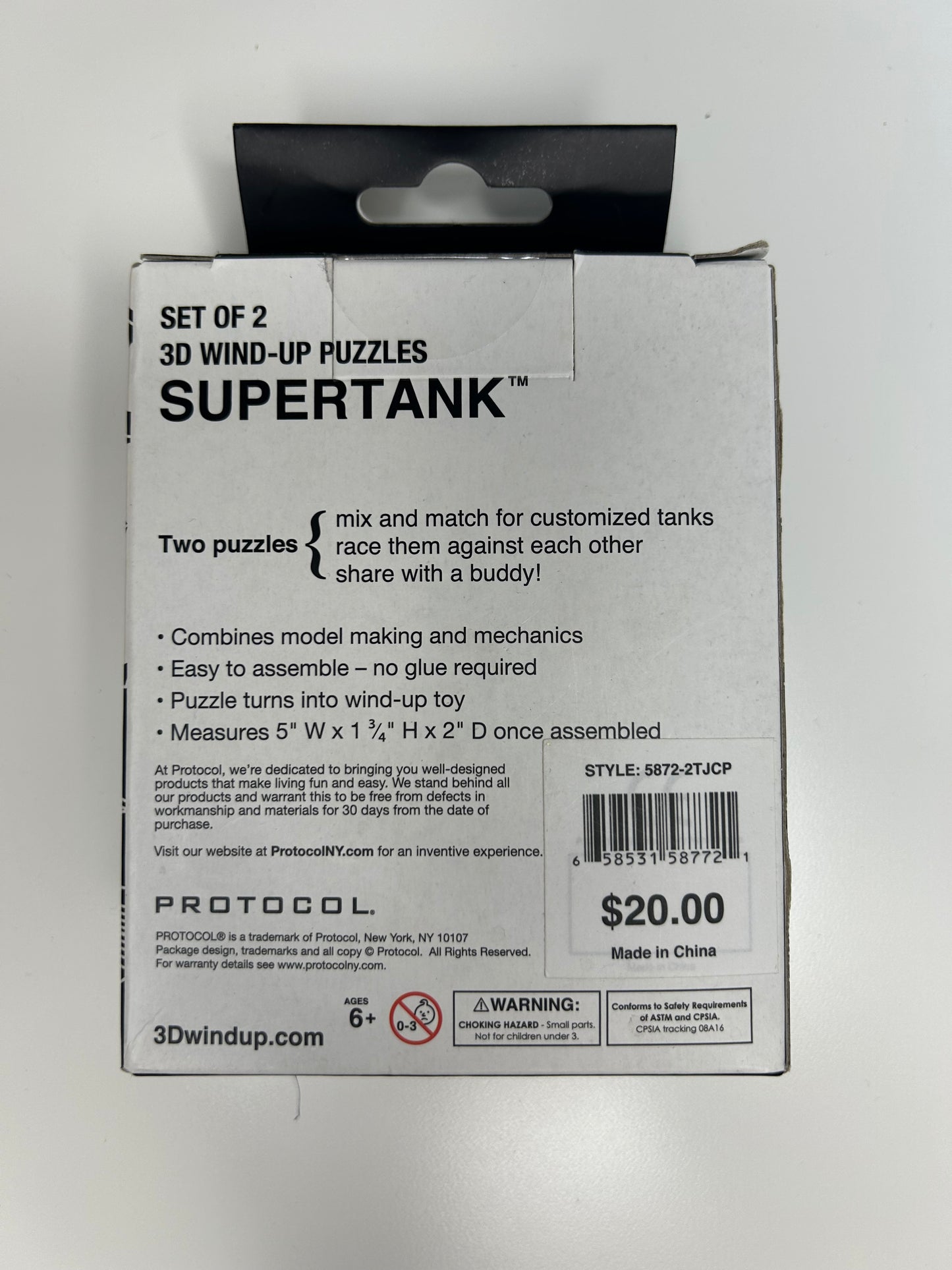 Protocol SuperTank 3D Wind-Up Puzzle Set of 2 New in Box