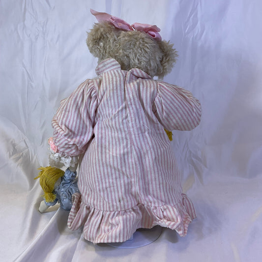 Ashton Drake Teddy Bear Holding Doll