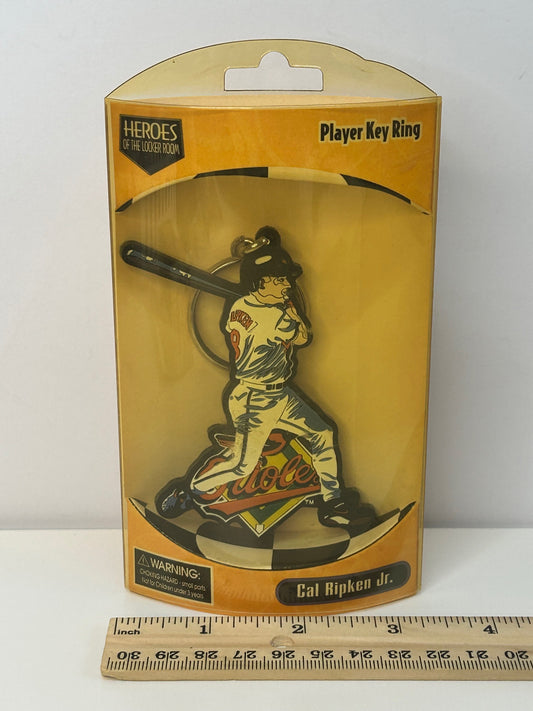 Cal Ripken Jr Collectible 1998 Heroes of Locker Room Player Key Ring Orig Package