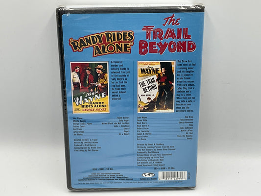John Wayne: Randy Rides Alone + The Trail Beyond DVD Sealed