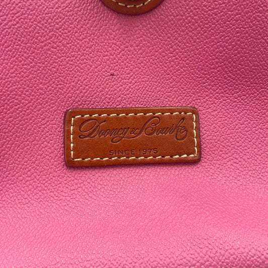 Hot Pink Dooney & Bourke Leather Satchel Shoulder Bag Handbag Purse