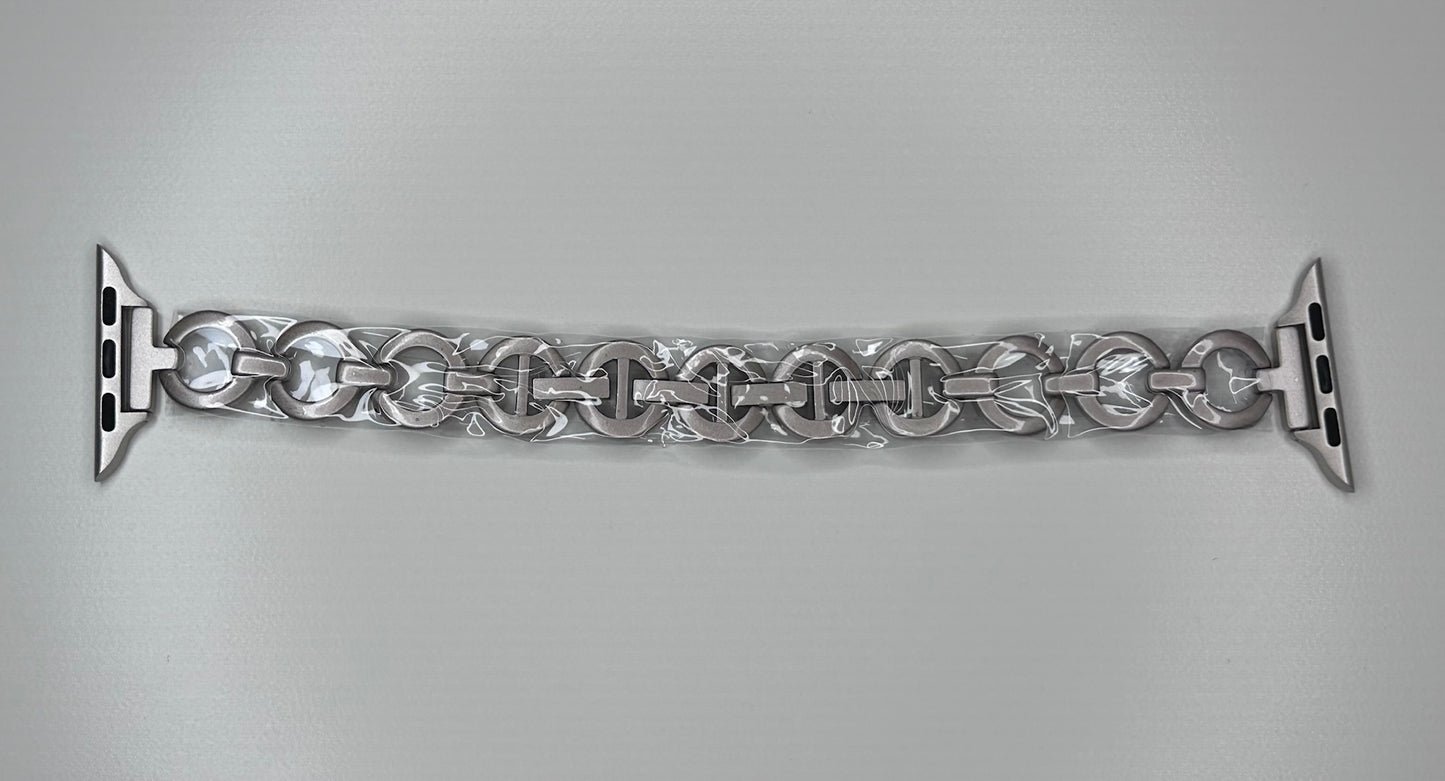 Apple Watch Band Women's Size 41mm 40mm 38mm Brushed Silver Tone Bracelet Band