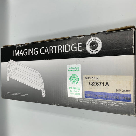 Premium Quality Laser Toner Printer Imaging Cartridge Blue Cyan Q2671A HP3500