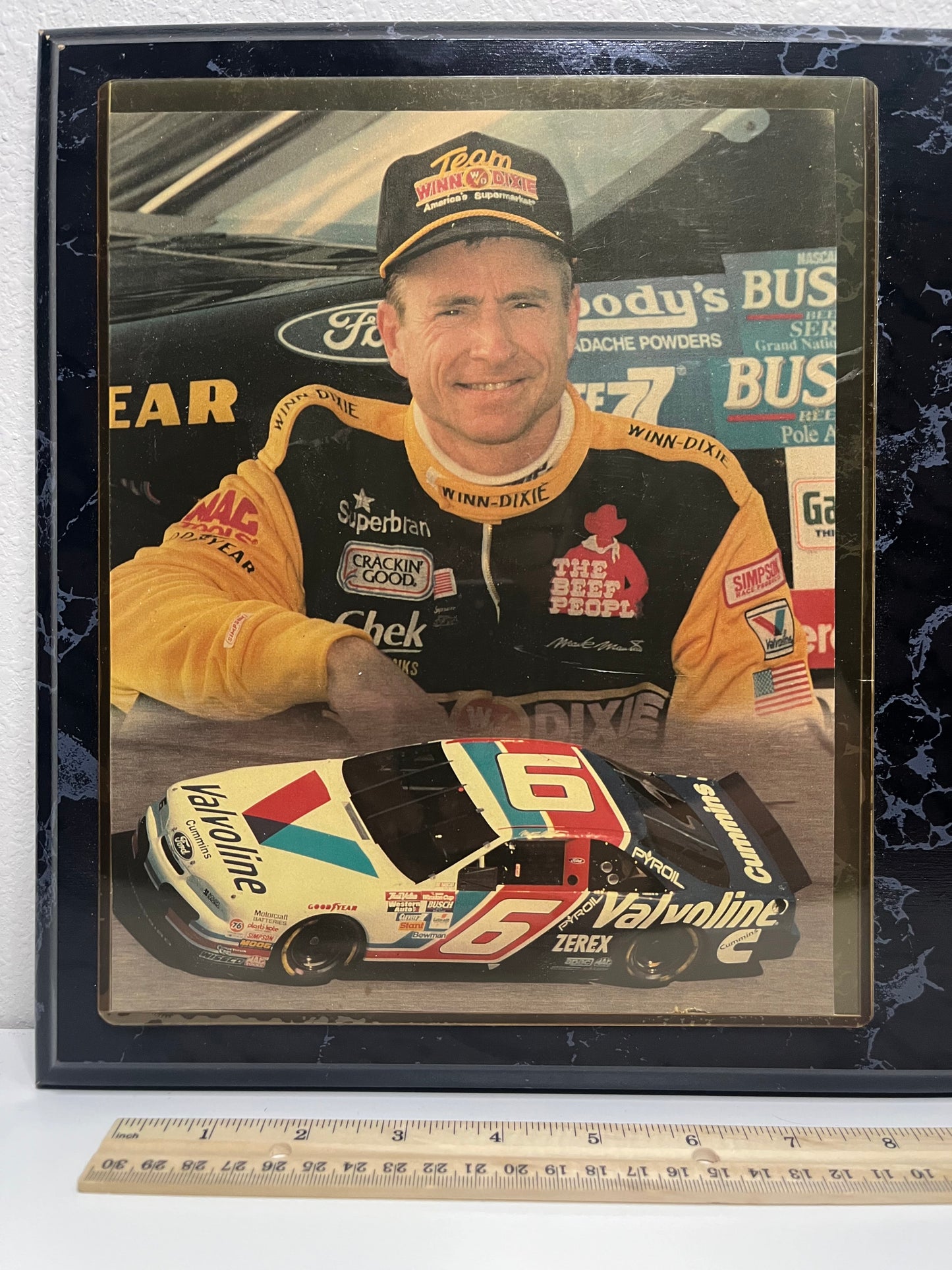 MARK MARTIN COMMEMORATIVE PLAQUE