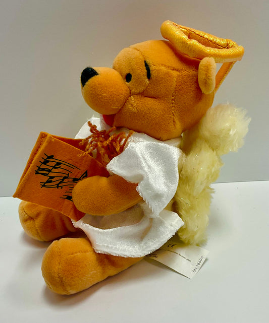 Winnie the Pooh Heavenly Angel Vintage Mini Beanbag Plush Disney Collectible