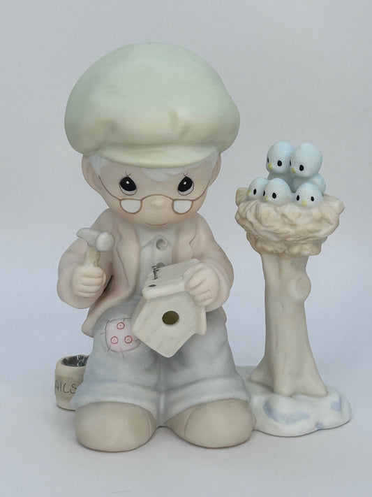 Precious Moments Vintage 1992 Members Only Figurine Only Love Can Make A Home Orig Box
