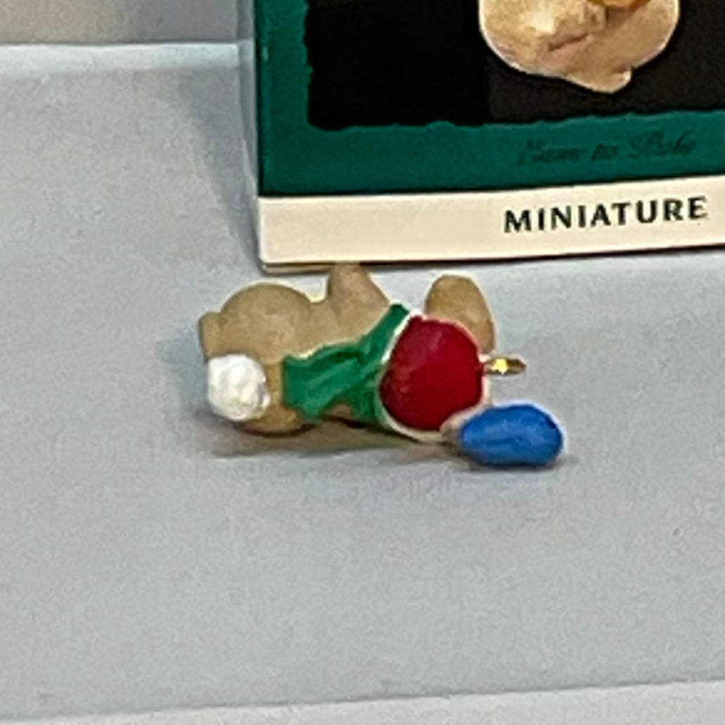 Hallmark Miniature Ornament Ears to Pals 1993 "Bluebird Sitting on Bunny's Ear"