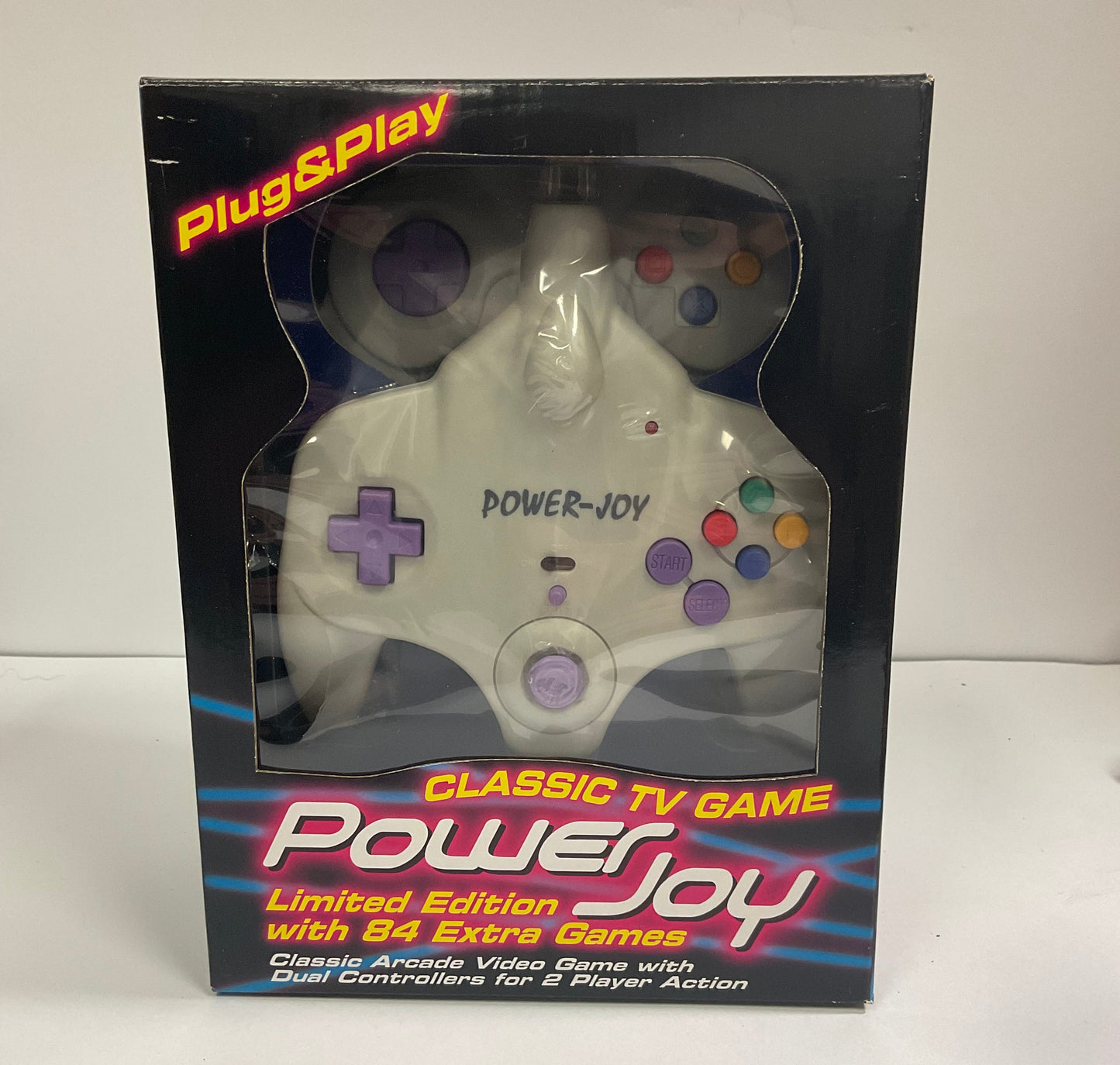 Power Joy Limited Edition Classic TV Arcade Game Console with 84 Extra Games Plug & Play New in Box