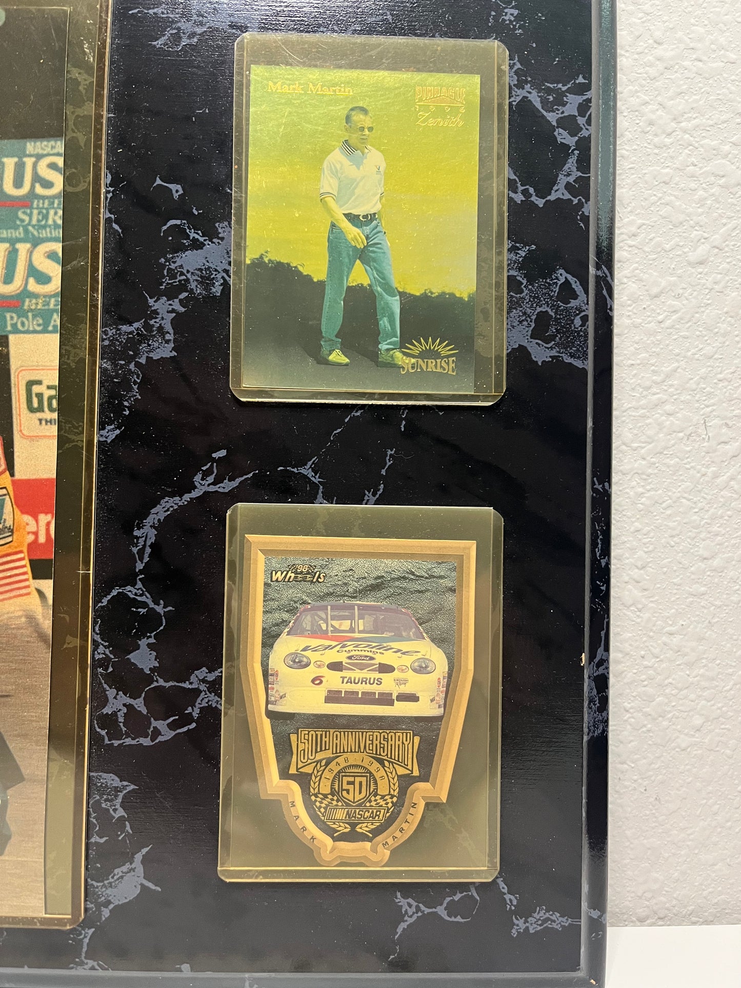 MARK MARTIN COMMEMORATIVE PLAQUE