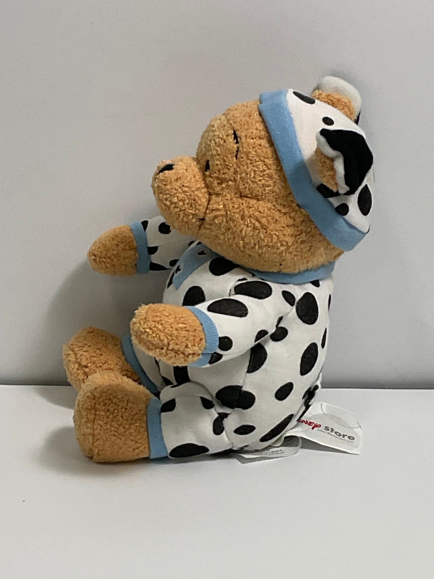 Baby Cow Pajamas Winnie the Pooh Bear Vintage Mini Beanbag Beanie Plush Disney Store Collectible