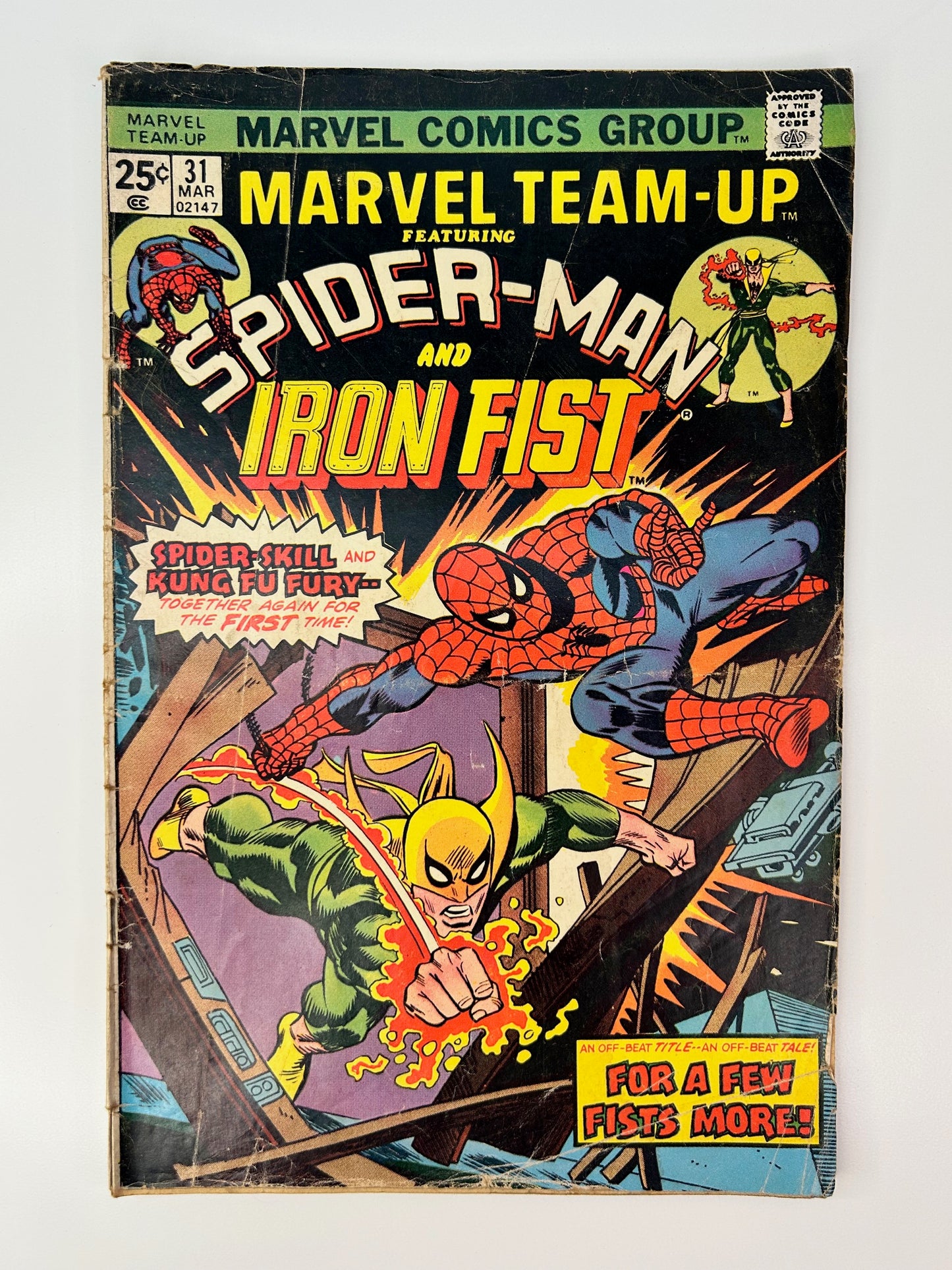 Marvel Team-Up Spider-Man and Iron Fist #31 Vintage 1975 Marvel Group Comic Book