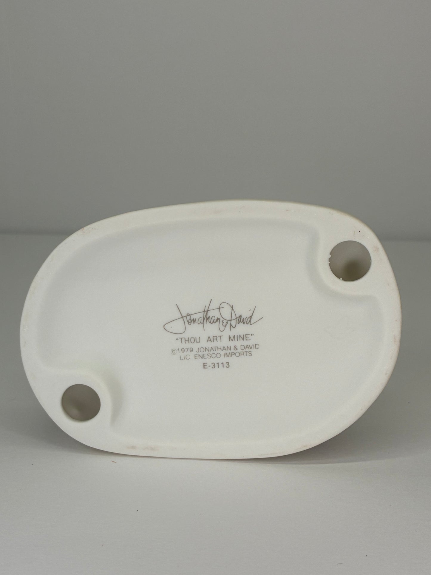 Precious Moments Vintage 1979 Thou Art Mine Hand Painted Porcelain Collectible Figurine Original Box