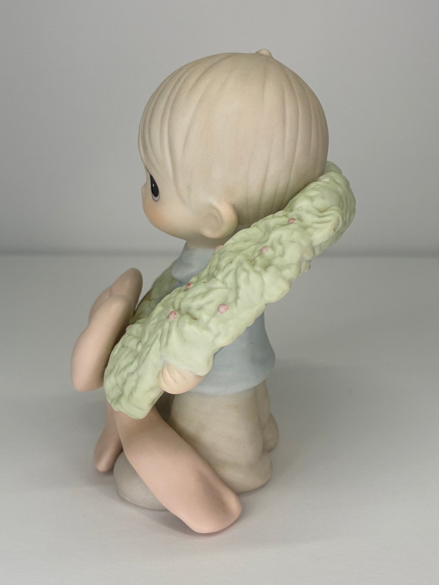 Precious Moments Vintage 1983 Surrounded With Joy Hand Painted Porcelain Collectible Figurine Original Box Mint