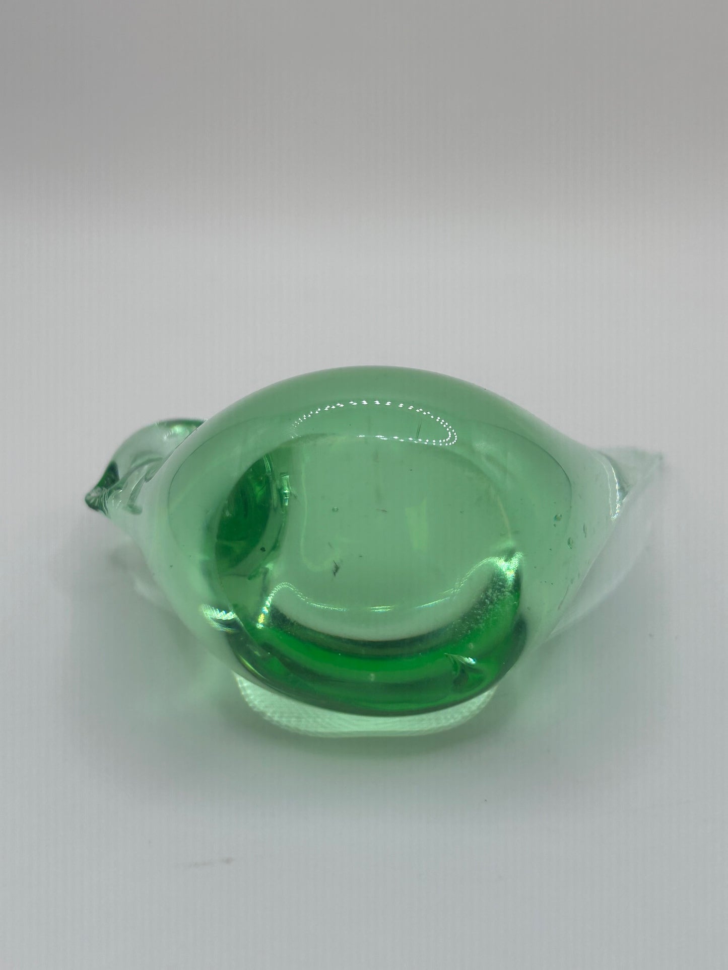 Light Green Handmade Glass Bird Art Figurine