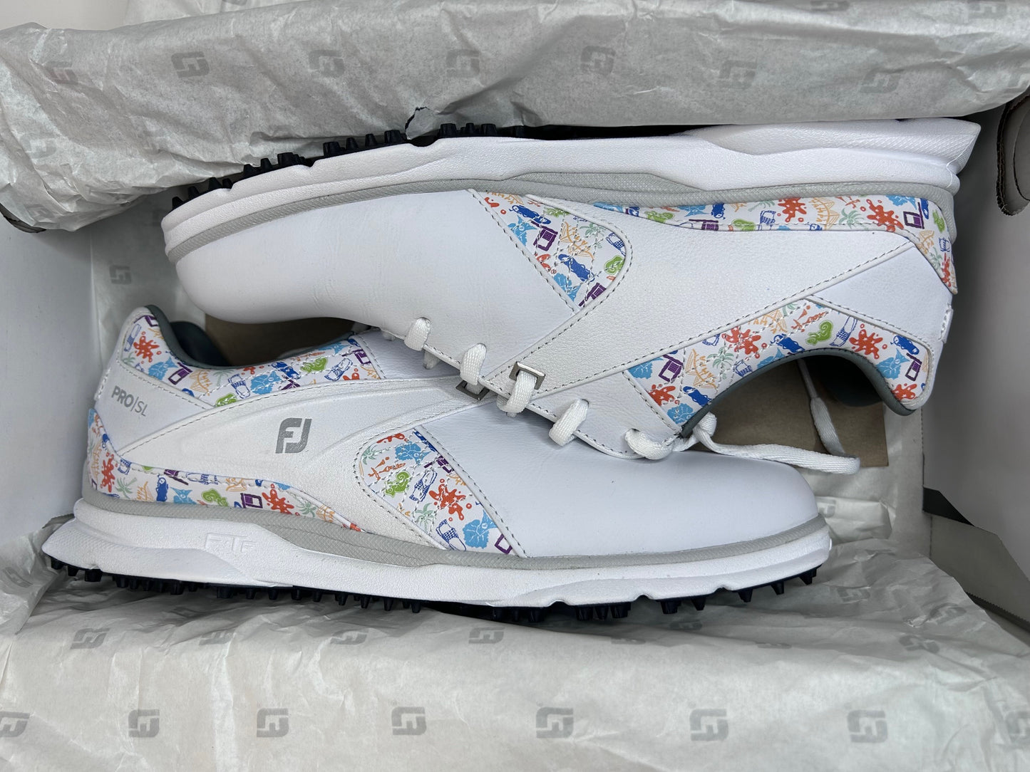 FootJoy FJ MyJoy Custom Made Golf Shoes Mens Size 8 Womens Size 9.5 Florida Themed Brand New in Box