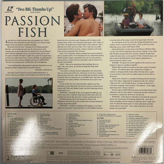 Passion Fish Laser Disc Movie