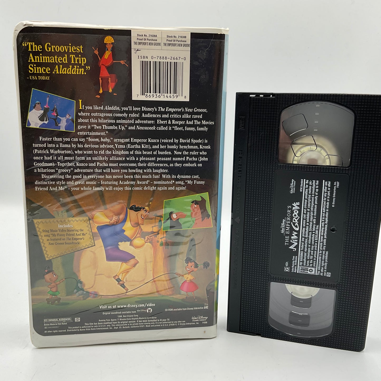 Walt Disney’s The Emperor’s New Groove VHS Tape
