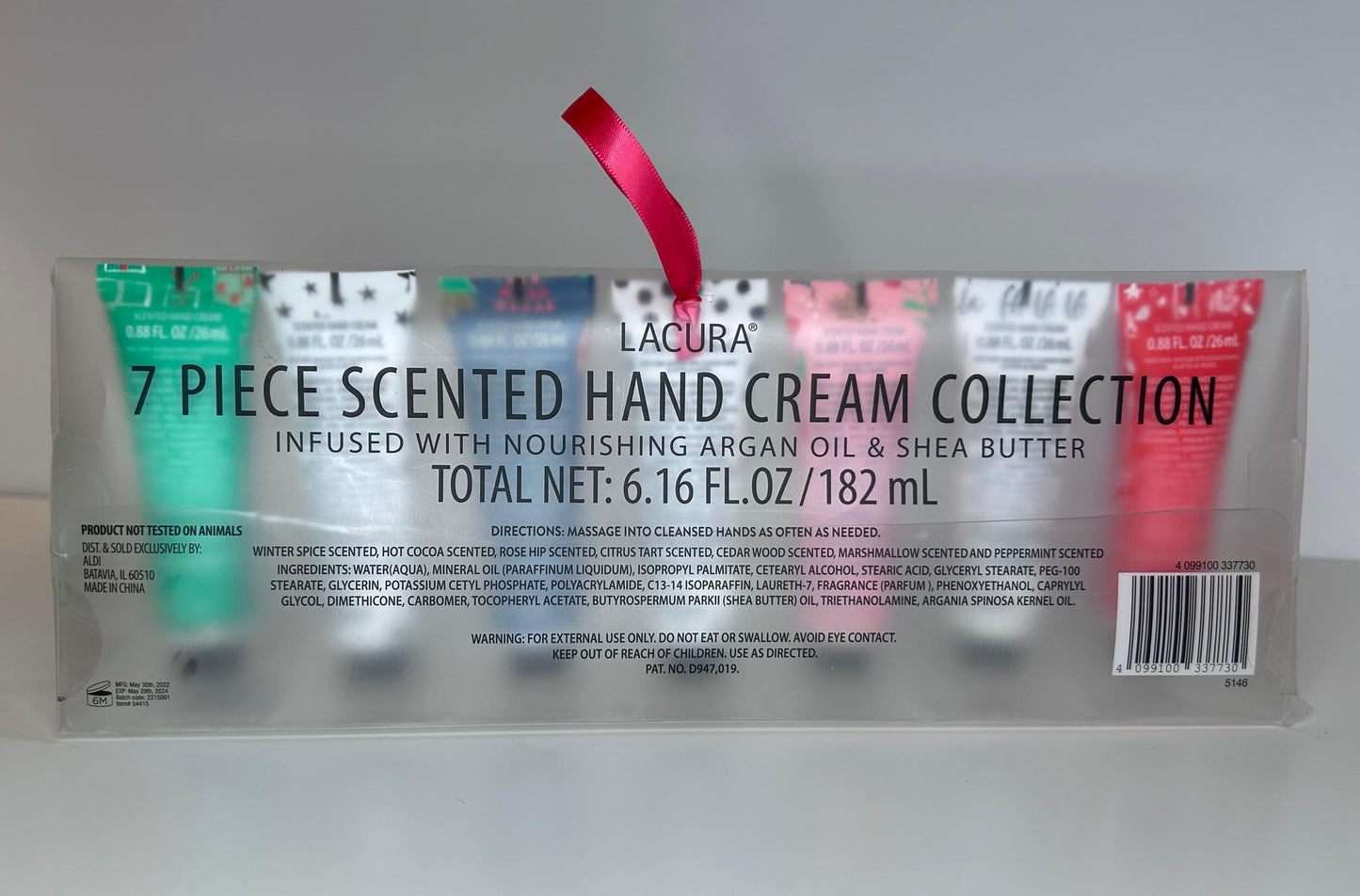 Lacura 7 Piece Hand Cream Collection Gift Set Argan Oil Shea Butter New in Box