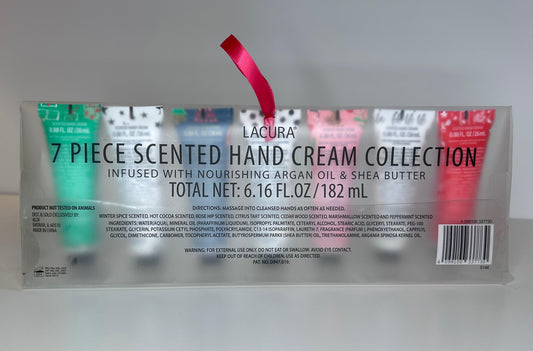 Lacura 7 Piece Hand Cream Collection Gift Set Argan Oil Shea Butter New in Box