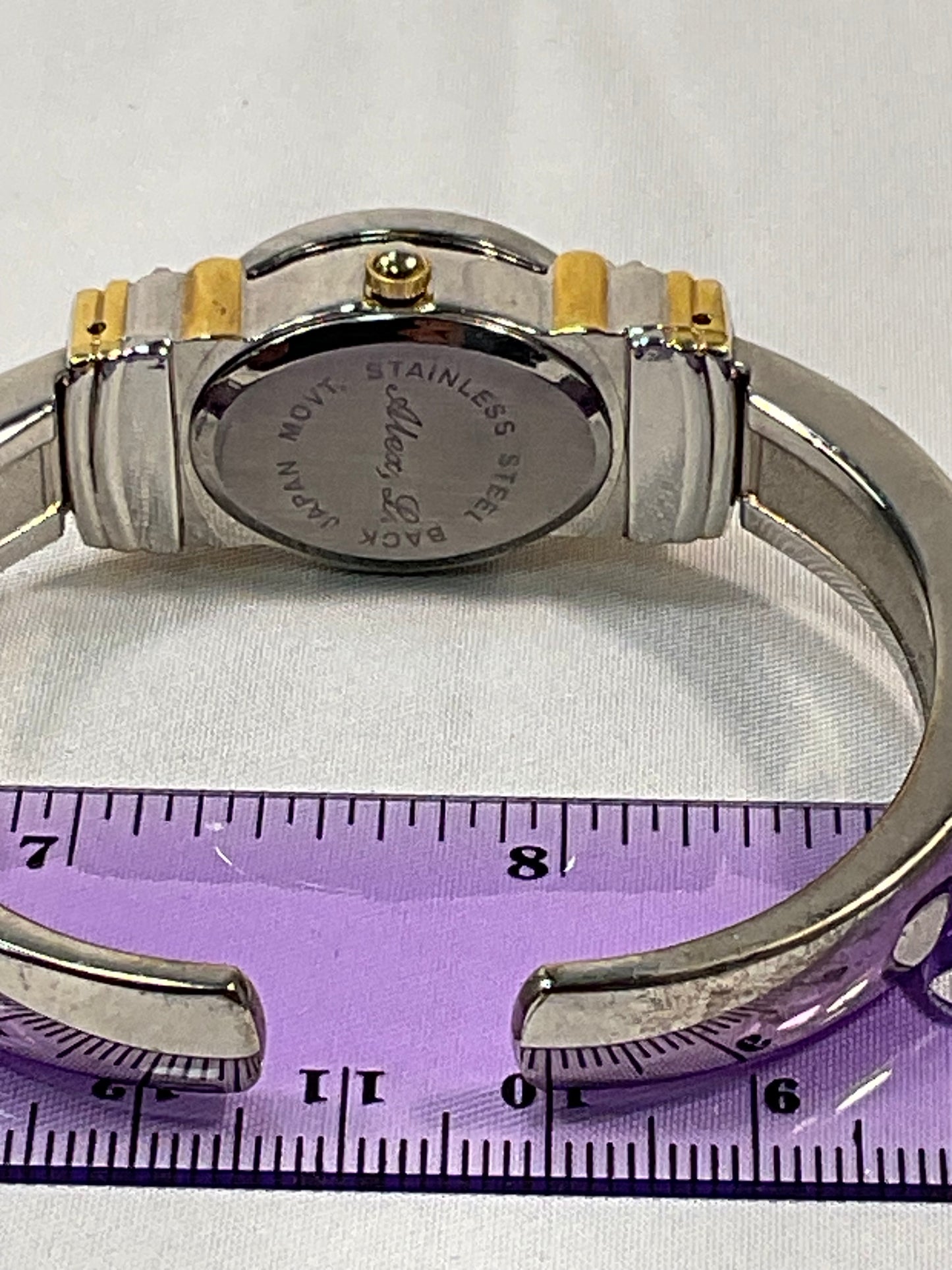 Alex L Tigers Eye Peekaboo Women's Watch Hinged Bracelet Style New Battery