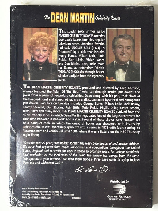 Dean Martin Celebrity Roasts Lucille Ball DVD New Sealed