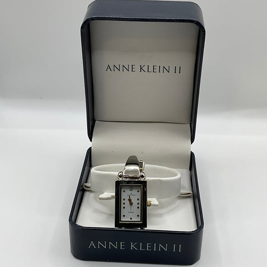 Anne Klein II Silvertone Watch Excellent Condition New Battery in Original Box