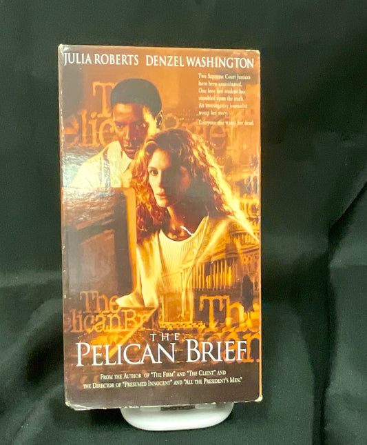 The Pelican Brief Vintage 1994 VHS Video Tape Movie Julia Roberts Denzel Washington Pre-Owned Film Untested