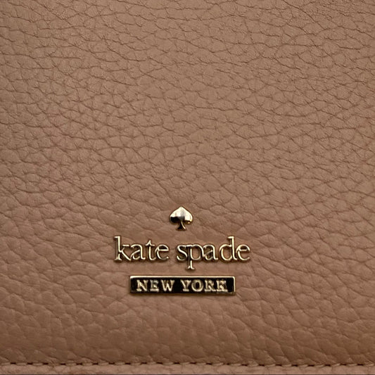 Kate Spade Beige Leather Phone Holder Cardholder Wallet