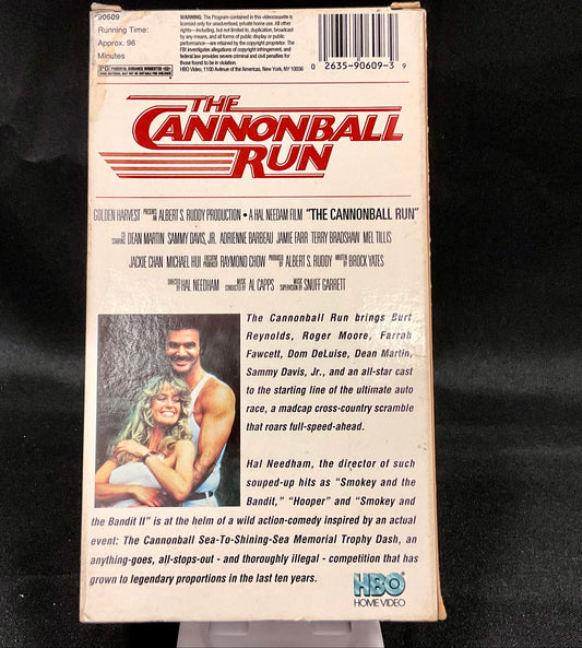 Cannonball Run Vintage 1981 VHS Video Tape Albert S. Ruddy