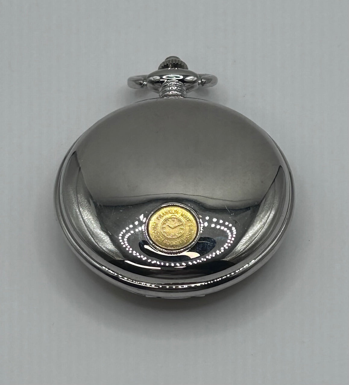 Franklin Mint Collector's Pocket Watch Alaskan Chilkat Bald Eagle Preserve Edition