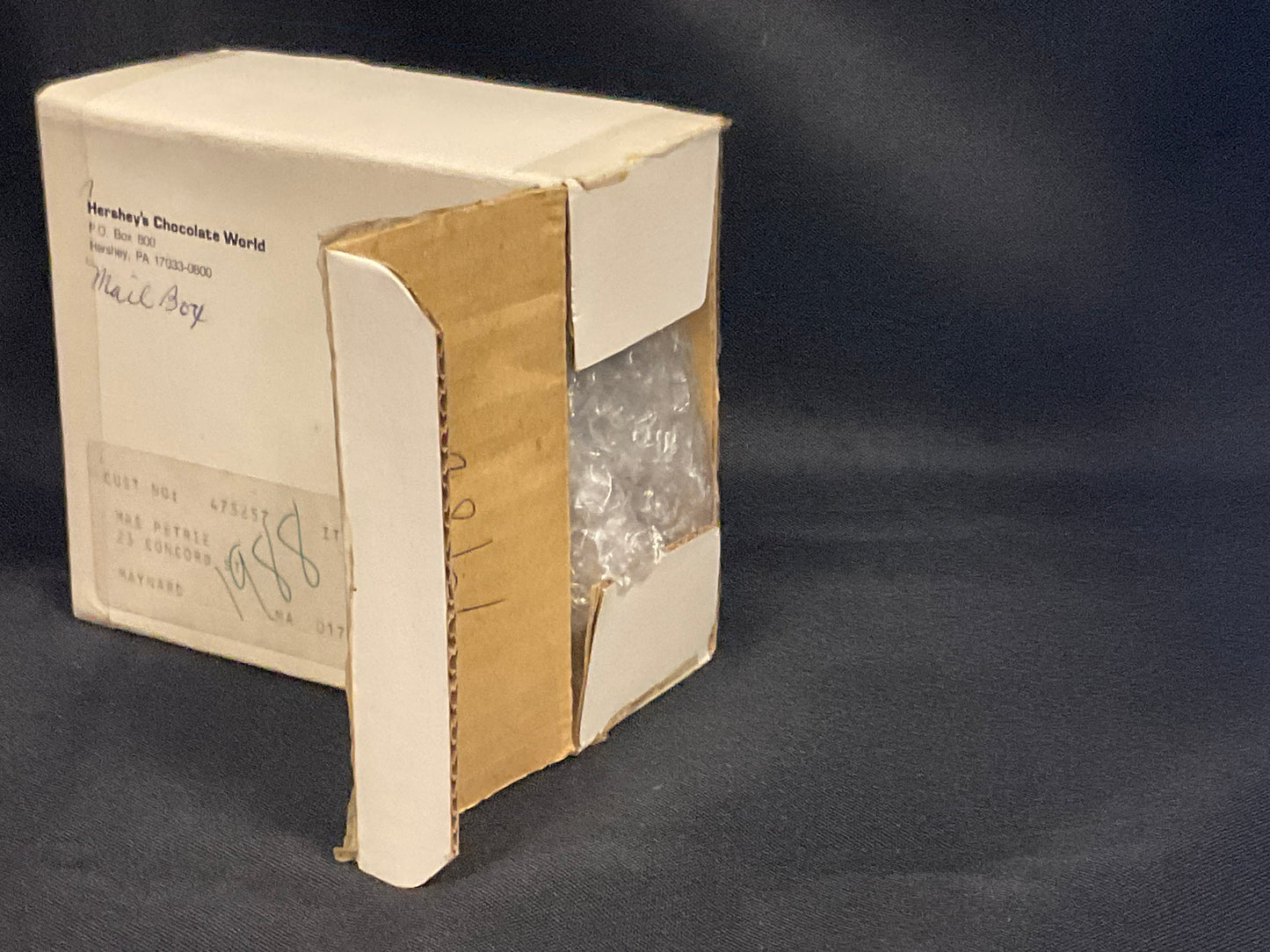 Hershey's Vintage 1985 Chocolate Town U.S.A Mailbox Christmas Holiday Decor