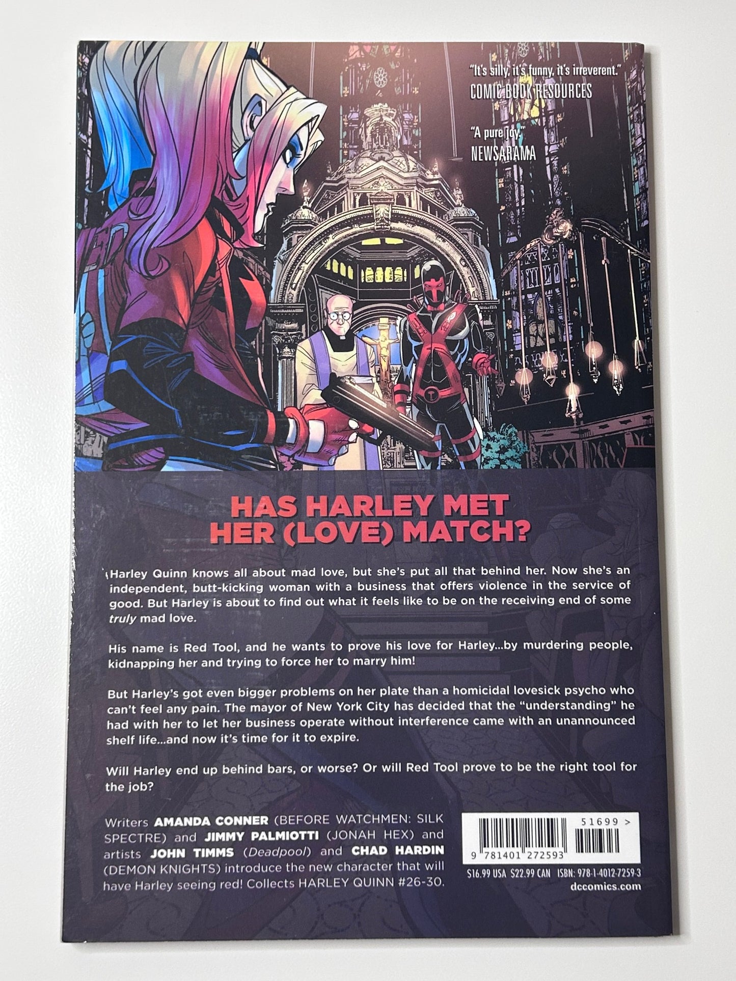 Harley Quinn Vol 6 Black White Red All Over DC Comics Paperback Comic Book Graphic Novel June 2017