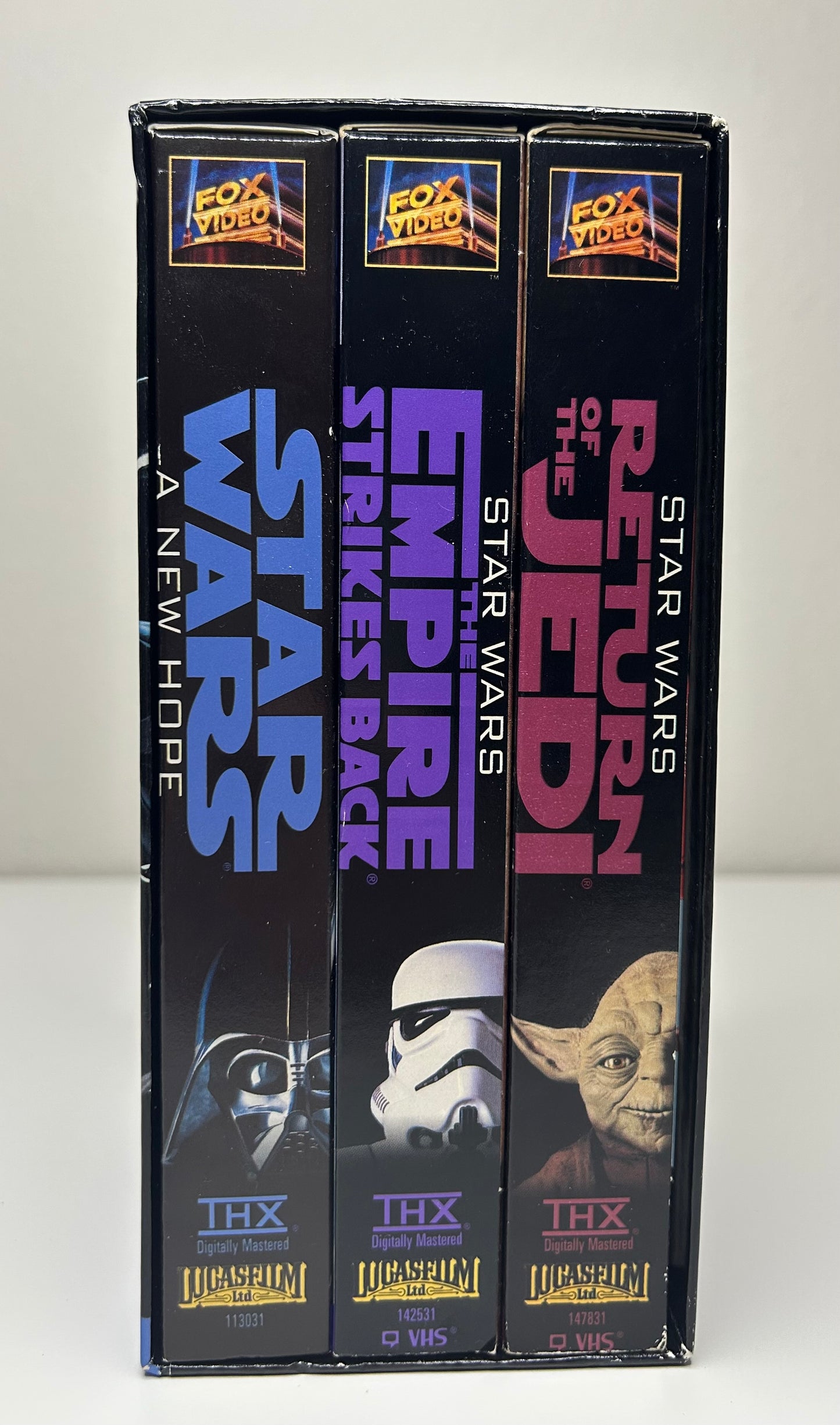 STAR WARS Trilogy 3-Tape VHS Box Set 1995