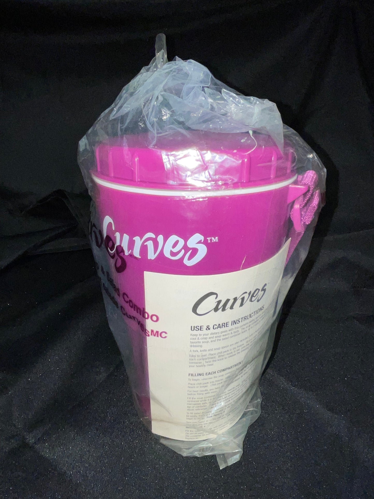 Curves 16oz Insulated Soup & Salad Combo Food Container