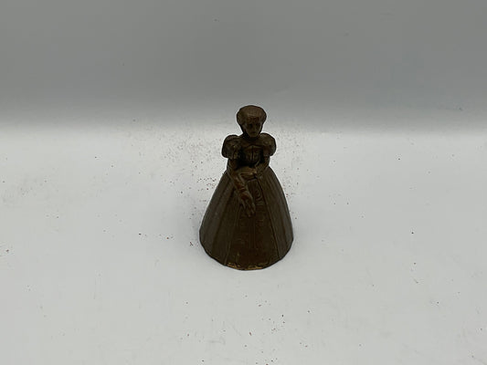 Antique Vintage English Maiden Lady Tea Bell England