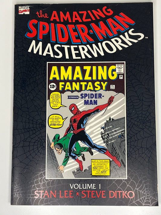 The Amazing Spider-Man Masterworks Vol 1 1st Print Marvel Comic #1-5 Lee Ditko