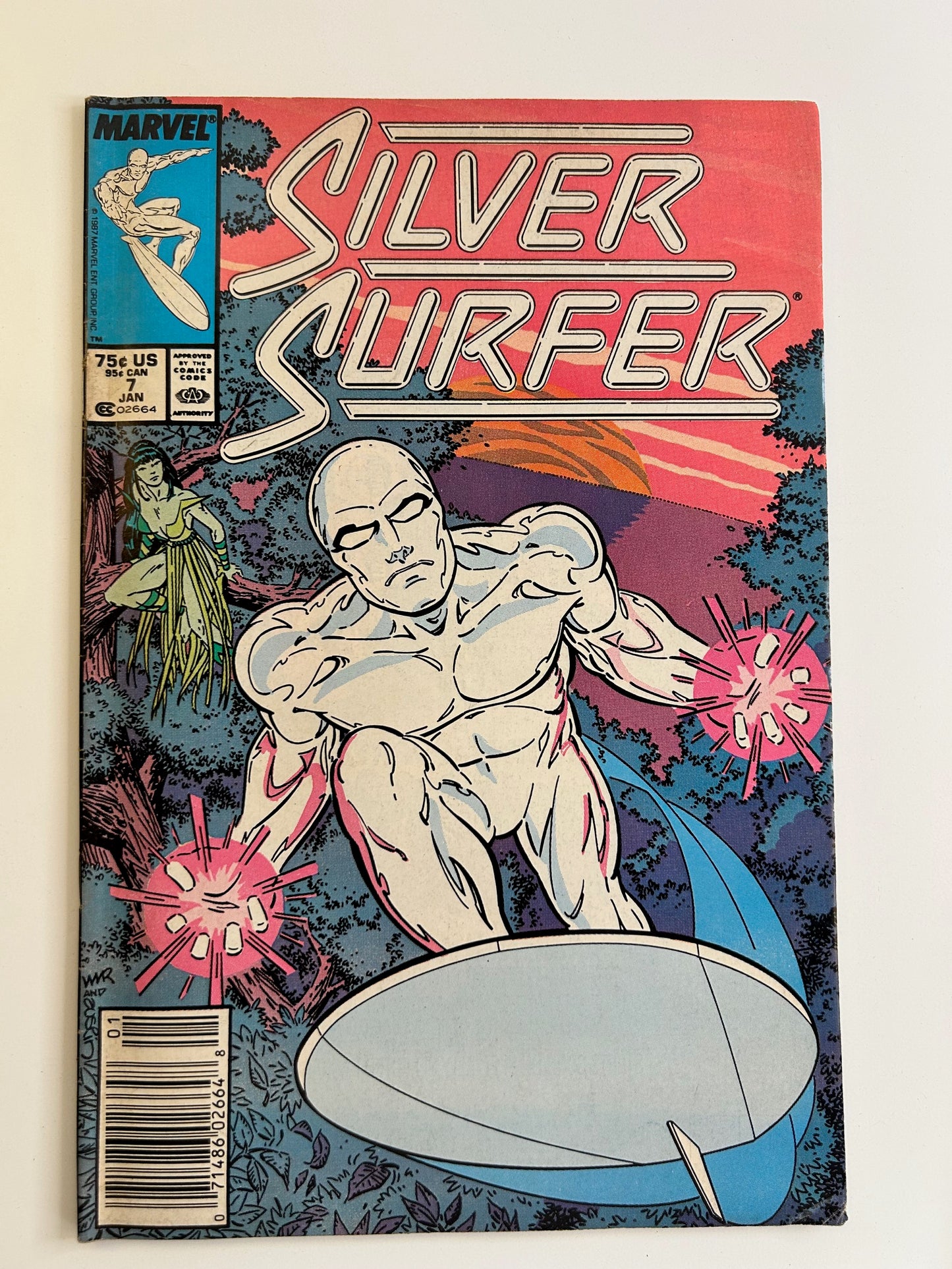 Silver Surfer #7 Vintage Jan 1987 Marvel Comic Book