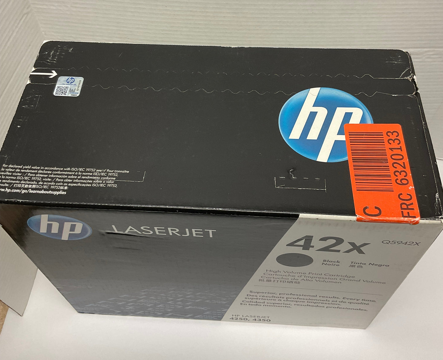 HP LaserJet Printer 42X Black High Yield Toner Cartridge Brand New in Original Box
