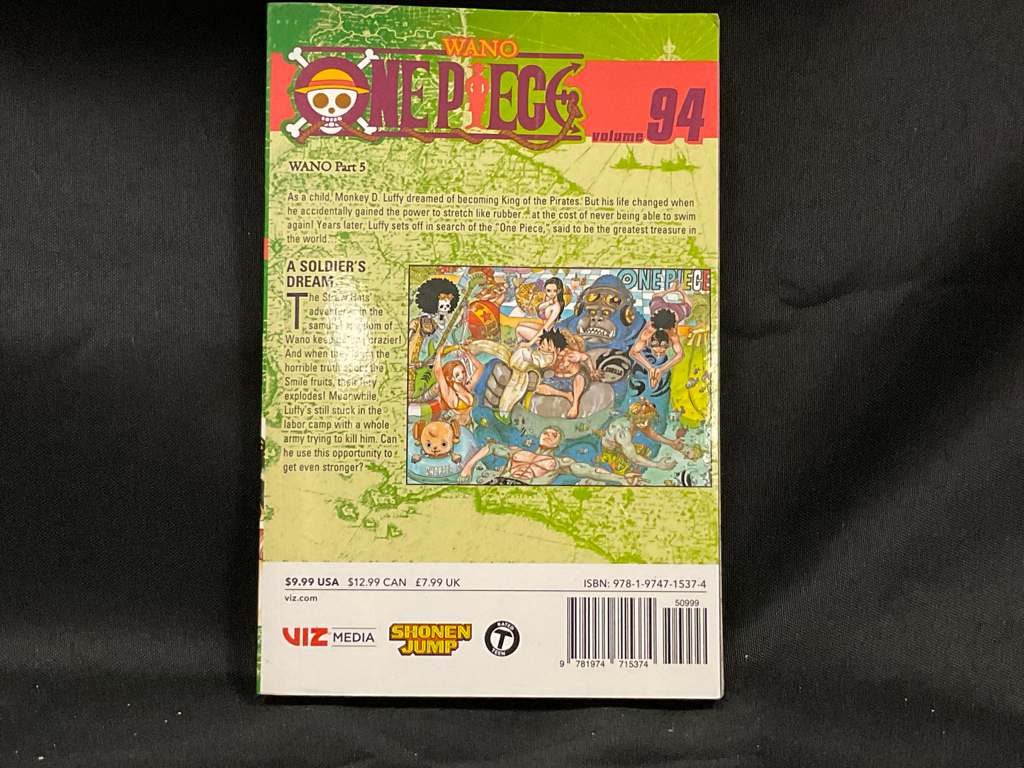 One Piece Series Volume 94 Paper Back Book by Eiichiro Oda Monkey D. Luffy Viz Media