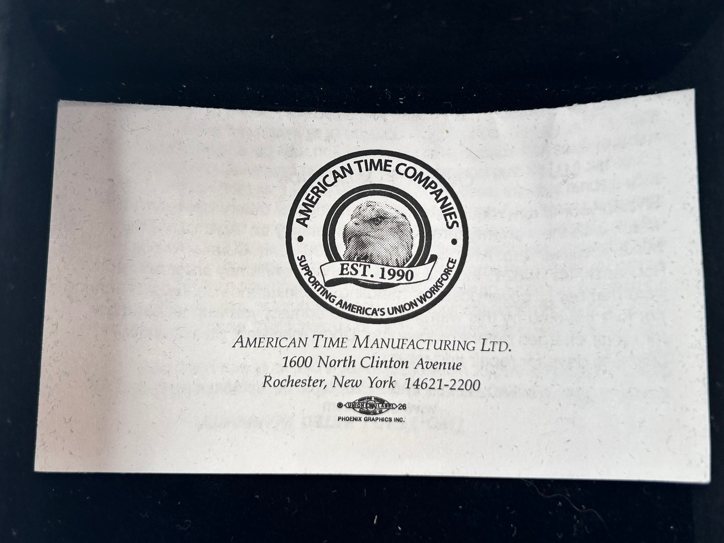 International Association of Machinists and Aerospace Workers Union Tampa Florida Commemorative Goldtone Watch