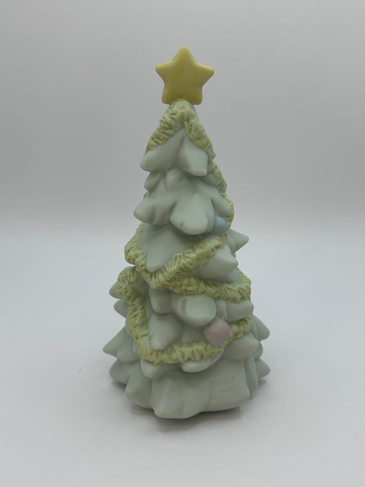 Precious Moments Vintage 1992 Sugar Town Christmas Tree Porcelain Figurine