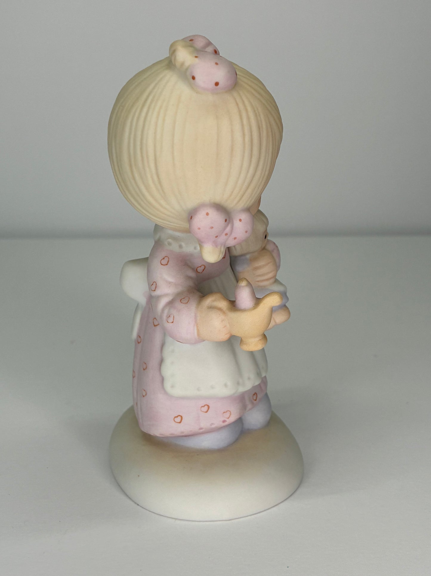 Precious Moments Vintage 1978 Jesus is the Light Hand Painted Porcelain Collectible Figurine Original Box