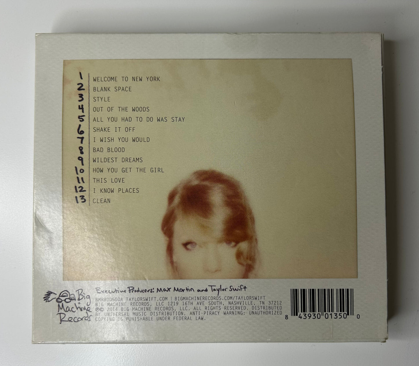 Taylor Swift "1989"  CD
