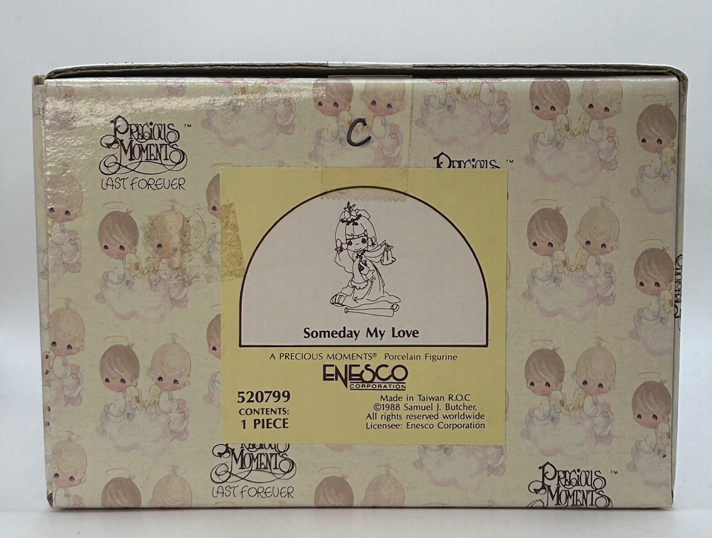Precious Moments Vintage 1988 Someday My Love Porcelain Figurine Collectible Original Box