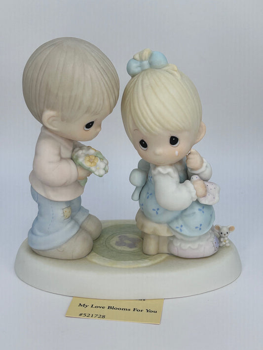 Precious Moments Vintage 1995 My Love Blooms For You Porcelain Figurine Original Box