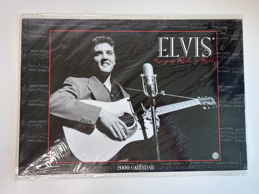 Elvis Presley King of Rock n Roll Vintage 2000 Commemorative Calendar New Sealed
