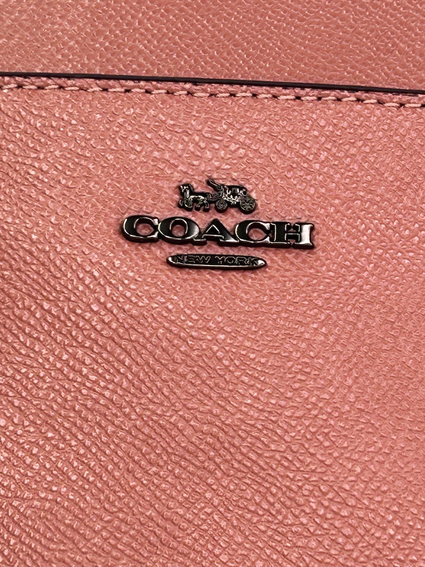 COACH Kitt Messenger Crossgrain Leather Dusty Rose Crossbody Bag